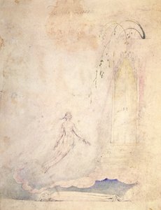 Tervezet a királynőnek való szenteléshez alkotó: William Blake