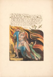 Európa. Egy prófécia, 17. tábla, Lövés a magasból. . . . (Bentley 18) alkotó: William Blake