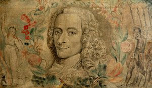 Francois Marie Arouet, Voltaire, 1800 körül (tempera, vászon) alkotó: William Blake