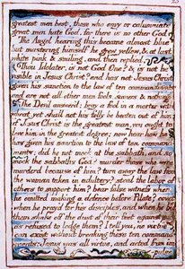 "A legjobb férfiak, azok, akik irigykednek...", szöveg a Menny és Pokol házasságából, 1790–1793 (domborműves tollal és akvarellel befejezve alkotó: William Blake