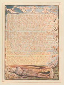 Jeruzsálem, 19. tábla, Gyermekei száműzték a mellét... alkotó: William Blake