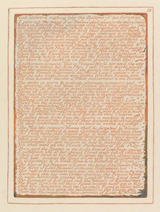 Jeruzsálem, 88. tábla, Los sóhajtva válaszolt.... alkotó: William Blake