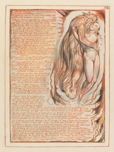 Jeruzsálem, 96. tábla, Ahogyan a Nap és a Hold előre visz… alkotó: William Blake