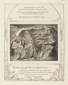 Jóbot barátai megdorgálták, 1825. alkotó: William Blake