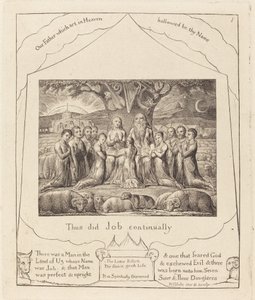 Jób és családja alkotó: William Blake
