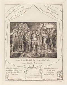 Jób és felesége felvirágoztatták alkotó: William Blake