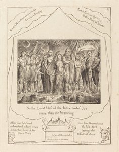 Jób és felesége felvirágoztatták alkotó: William Blake