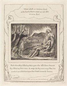 Jób vigasztalói, 1825. alkotó: William Blake