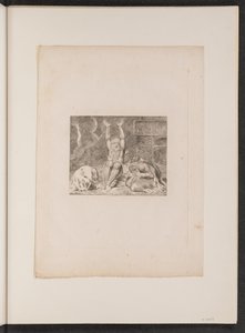 Jób kétségbeesése, 1825. alkotó: William Blake