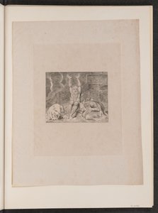 Jób kétségbeesése, 1825. alkotó: William Blake