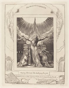 Jób áldozata alkotó: William Blake