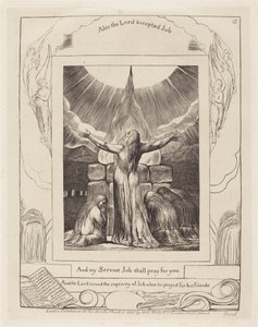 Jób áldozata alkotó: William Blake