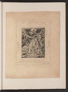 Jób fiai és lányai, akiket elborított a Sátán, 1825. alkotó: William Blake