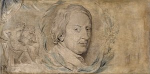 John Dryden, 1800 körül (tempera, vászon) alkotó: William Blake