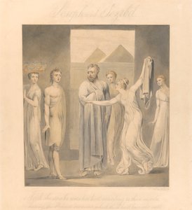 József és Potifár felesége alkotó: William Blake