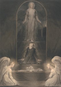 Mária Magdolna a sírnál alkotó: William Blake