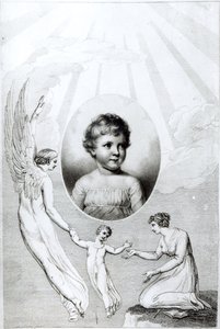 Mary Wollstonecraft Shelley (1797-1851) gyermekként, metszett: Robert Hartley Cromek (1770-1812) 1805 alkotó: William Blake