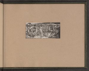 Menalcas nők táncát nézi, 1821. alkotó: William Blake