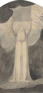 Mózes megkapja a törvényt alkotó: William Blake