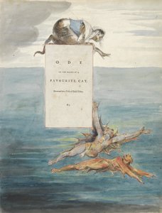 „Óda egy kedvenc macska haláláról”, 7. terv a „Thomas Gray költeményeihez” alkotó: William Blake