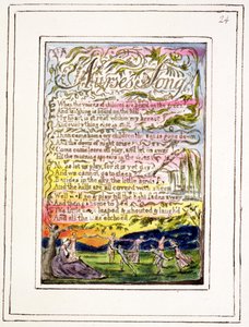P.124-1950.pt24 Nővérének dala: 24. lemez a Songs of Inocence and of Experience-ből (R másolat) 1802-2008 körül (rézkarc, tinta és wc) alkotó: William Blake