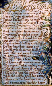 P.124-1950.pt26 Álom: 26. lemez a Songs of Inocence and of Experience-ből (AA másolat) 1815-26 körül (rézkarc és akvarell) alkotó: William Blake