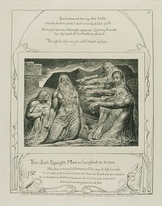 14. tábla, „Jób könyvének illusztrációi”, 1825 (metszet) alkotó: William Blake