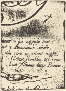 Restrike egy prófécia törölt lemezének töredékéből, 1793. alkotó: William Blake