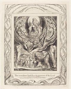 A Sátán az Úr jelenlétéből kilép alkotó: William Blake