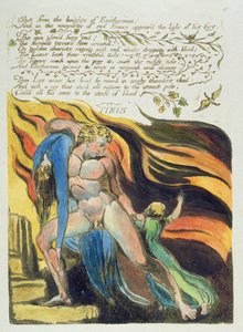 "Lövés a magasból...", 17. lemez az "Európa, egy prófécia" című könyvből alkotó: William Blake