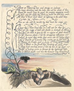 „Csendes, mint a kétségbeesett szerelem...”, 4. lemez az „Amerika: prófécia” című könyvből alkotó: William Blake