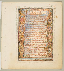 Songs of Inocence: Bevezetés, kb. 1825. alkotó: William Blake