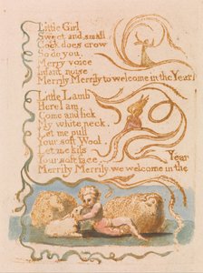 Az ártatlanság dalai, 26. lemez, tavasz (Bentley 23) alkotó: William Blake