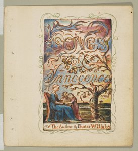 Songs of Inocence: Címlap, kb. 1825. alkotó: William Blake