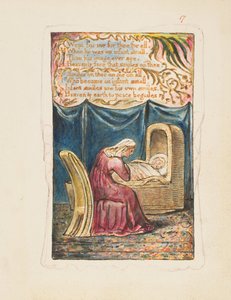 Songs of Inocence and of Experience: Cradle Song második lemez: Wept for me..., kb. 1825. alkotó: William Blake