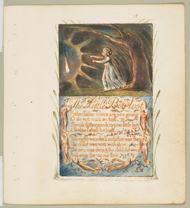 Dalok az ártatlanságról és az élményről: Little Boy Lost, kb. 1825. alkotó: William Blake