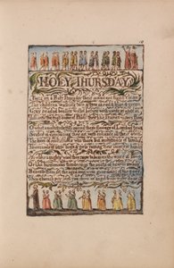 Songs of Inocence and of Experience, 10. tábla, Nagycsütörtök (Bentley 19.) alkotó: William Blake