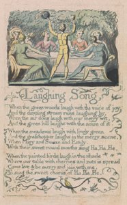Songs of Inocence and of Experience, 14. tábla, Nevető dal (Bentley 15.) alkotó: William Blake