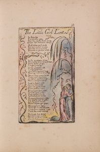 Az ártatlanság és a tapasztalat dalai, 33. lemez, Az elveszett kislány (Bentley 34) alkotó: William Blake