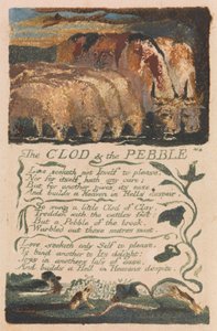 Songs of Inocence and of Experience, 36. tábla, "The Clod and the Pebble" (Bentley 32) alkotó: William Blake