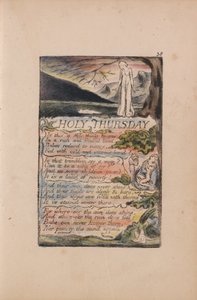 Songs of Inocence and of Experience, 38. tábla, Nagycsütörtök (Bentley 33) alkotó: William Blake