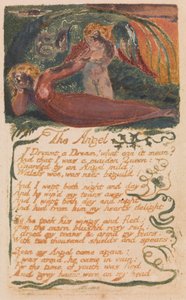 Songs of Inocence and of Experience, 40. tábla, "The Angel" (Bentley 41) alkotó: William Blake