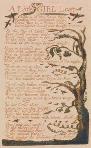 Songs of Inocence and of Experience, 44. tábla, "A Little Girl Lost" (Bentley 51) alkotó: William Blake