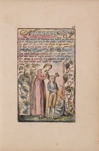 Songs of Inocence and of Experience, 49. tábla, Nurses Song (Bentley 38) alkotó: William Blake