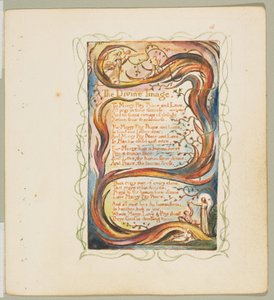 Az ártatlanság és a tapasztalat énekei: Az isteni kép, kb. 1825. alkotó: William Blake