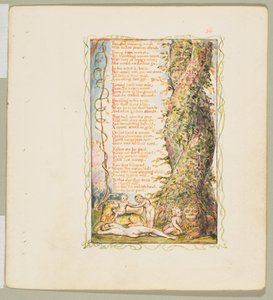 Az ártatlanság és az élmény dalai: A kislány megtalálta a második lemezt, kb. 1825. alkotó: William Blake