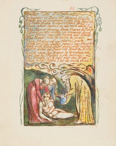 Az ártatlanság és az élmény dalai: Tirzahhoz, kb. 1825. alkotó: William Blake