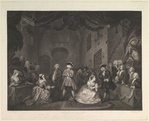 Koldusopera, III. felvonás, 1790. alkotó: William Blake