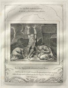 Jób könyve: 8. sz., Vesszen el az a nap, amelyen születtem alkotó: William Blake