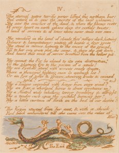 Thel könyve, 8. tábla, IV. , Az örök kapuk . . . . alkotó: William Blake